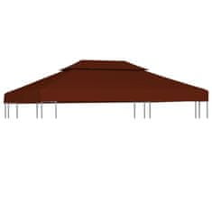 Vidaxl Streha za paviljon 2-delna 310 g/m2 4x3 m terakota
