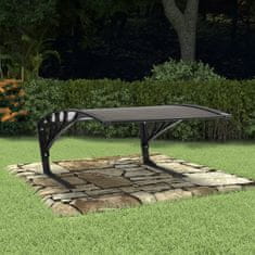 Vidaxl Garažna streha za robotsko kosilnico 77x103x46 cm črna