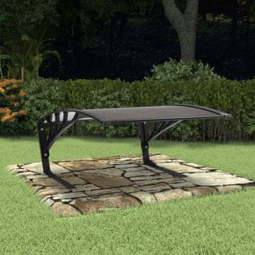 Vidaxl Garažna streha za robotsko kosilnico 77x103x46 cm črna