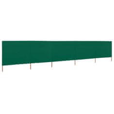 Vidaxl 5-panelni vetrobran tkanina 600x80 cm zelen