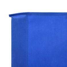 Vidaxl 5-panelni vetrobran tkanina 600x120 cm sinje moder
