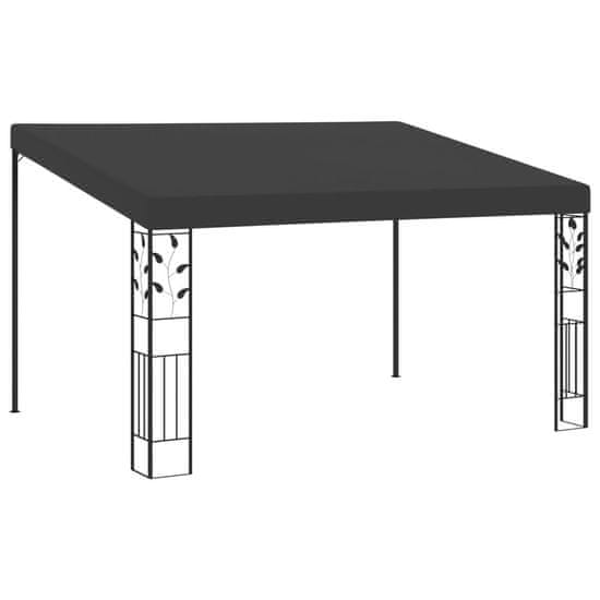 Vidaxl Paviljon za namestitev na steno 4x3x2,5 m antraciten