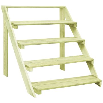 Greatstore Stojalo za rastline 80x80x80 cm impregnirana borovina