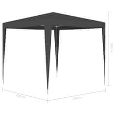 shumee Profesionalen vrtni šotor 2,5x2,5 m antraciten 90 g/m²