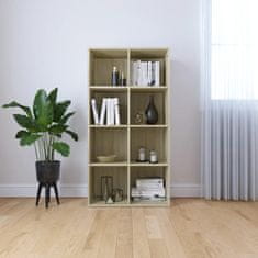 Vidaxl Knjižna omara / komoda sonoma hrast 66x30x130 cm iverna plošča