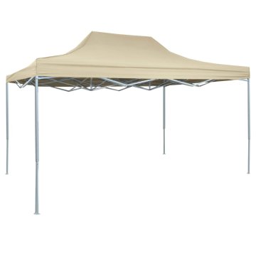 shumee Profesionalni zložljiv šotor za zabave aluminij 3x4 m krem