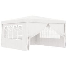 Vidaxl Profesionalen vrtni šotor s stranicami 4x4 m bel 90 g/m2