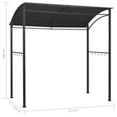Vidaxl Paviljon za žar 215x150x220 cm antraciten iz jekla