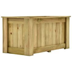 Vidaxl Dvignjeno cvetlično korito 100x50x50 cm impregnirana borovina