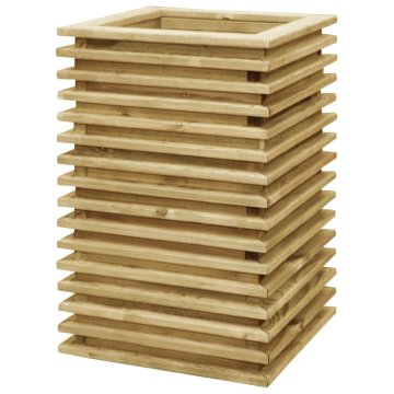 Vidaxl Visoka greda 50x50x80 cm impregnirana borovina