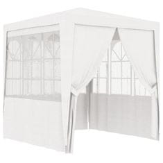 Vidaxl Profesionalen vrtni šotor s stranicami 2,5x2,5 m bel 90 g/m2
