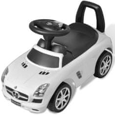Vidaxl Beli Mercedes Benz Otroški Avto na Potiskanje