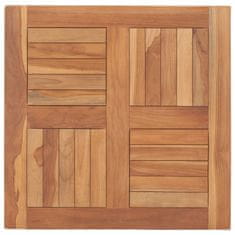 Vidaxl Mizna plošča iz trdne tikovine 60x60x2,5 cm