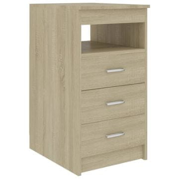 Vidaxl Omarica s predali sonoma hrast 40x50x76 cm konstruiran les