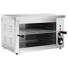 Vidaxl Električni gastronomski žar salamander 3000 W nerjaveče jeklo