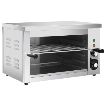 Vidaxl Električni gastronomski žar salamander 3000 W nerjaveče jeklo