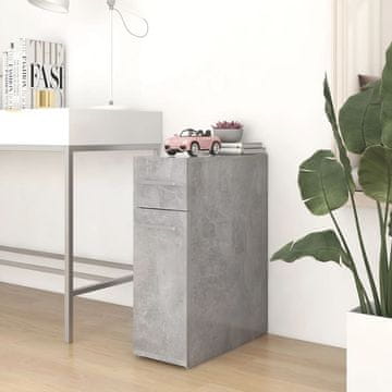 Vidaxl vidaXL Lekarniška omarica betonsko siva 20x45,5x60 cm