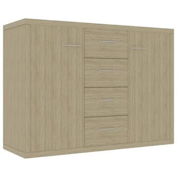 Vidaxl Komoda sonoma hrast 88x30x65 cm iverna plošča
