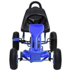 Vidaxl Gokart na Pedale s Pnevmatikami Modre Barve