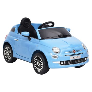 Vidaxl Otroški električni avtomobil Fiat 500 moder