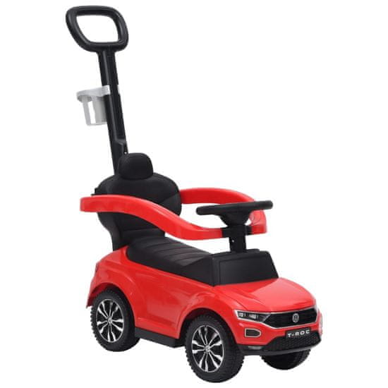 Vidaxl Otroški poganjalec avto Volkswagen T-Roc rdeč