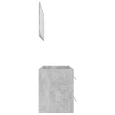 shumee 2-delni komplet kopalniškega pohištva betonsko siva iverna pl.