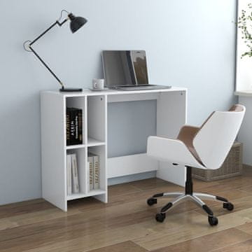 Vidaxl vidaXL Prenosna miza bela 102,5 x 35 x 75 cm lesena