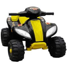 Vidaxl Otroci Quad bicikel električni Rumena in Črna