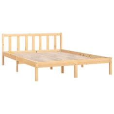 Vidaxl Posteljni okvir iz trdne borovine 150x200 cm UK King