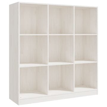 Vidaxl Knjižna omara za razdelitev prostora bela 104x33,5x110 cm
