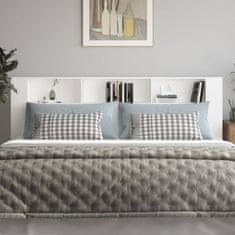 Vidaxl Vzglavna omarica bela 220x18,5x104,5 cm