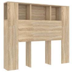 Vidaxl Vzglavna omarica sonoma hrast 120x18,5x104,5 cm