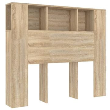 Vidaxl Vzglavna omarica sonoma hrast 120x18,5x102,5 cm