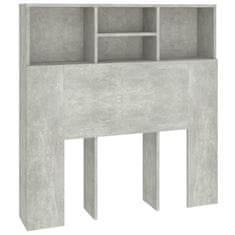 Vidaxl Vzglavna omarica betonsko siva 100x19x103,5 cm