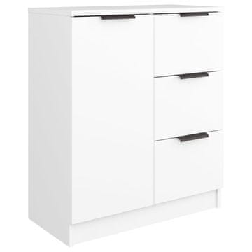 Vidaxl Komoda bela 60x30x70 cm konstruiran les
