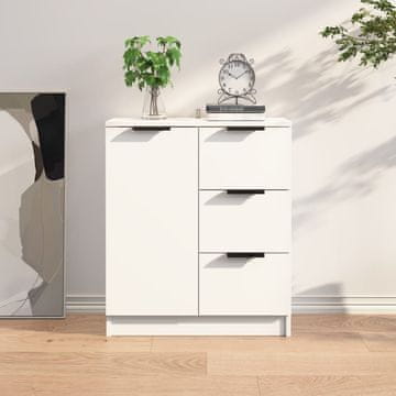 Vidaxl vidaXL Omarica, bela, 60x30x70 cm, material na osnovi lesa