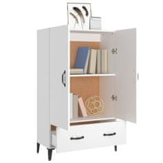 Vidaxl Visoka omarica bela 70x31x115 cm konstruiran les