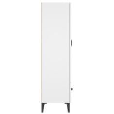 Vidaxl Visoka omarica bela 70x31x115 cm konstruiran les