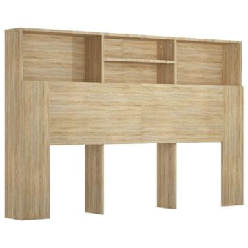 Vidaxl Vzglavna omarica sonoma hrast 160x19x103,5 cm