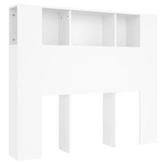 Vidaxl Vzglavna omarica bela 120x18,5x104,5 cm