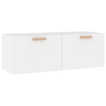 Vidaxl Stenska omarica bela 100x36,5x35 cm konstruiran les