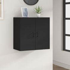 Vidaxl Stenska omarica črna 60x31x60 cm konstruiran les