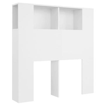 Vidaxl Omarica z vzglavjem bela 100x18,5x102,5 cm