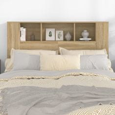 Vidaxl Vzglavna omarica sonoma hrast 140x18,5x104,5 cm