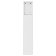 Vidaxl Vzglavna omarica bela 140x18,5x104,5 cm