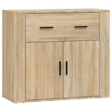 Vidaxl Komoda sonoma hrast 80x33x70 cm inženirski les