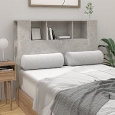 Vidaxl Vzglavna omarica betonsko siva 120x18,5x104,5 cm