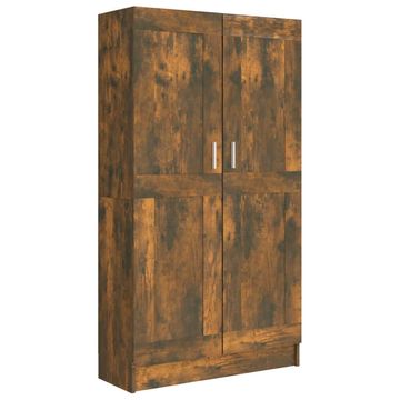 Vidaxl Knjižna omara dimljeni hrast 82,5x30,5x150 cm inženirski les