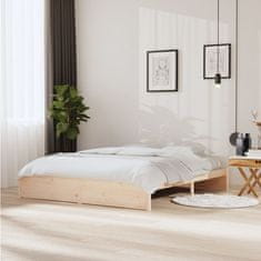 Vidaxl Posteljni okvir iz trdnega lesa 180x200 cm 6FT