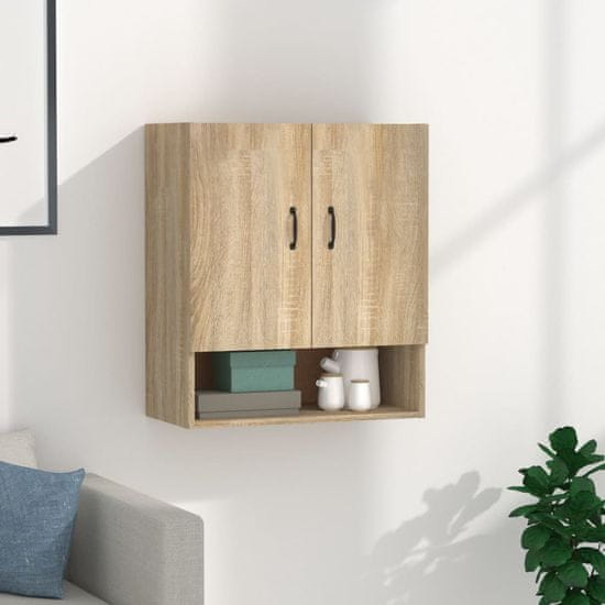 Vidaxl Stenska omarica sonoma hrast 60x31x70 cm konstruiran les